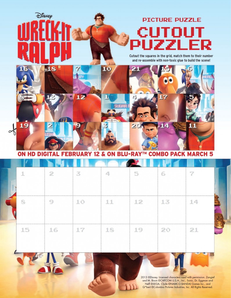 Picture Puzzle Wreck It Ralph