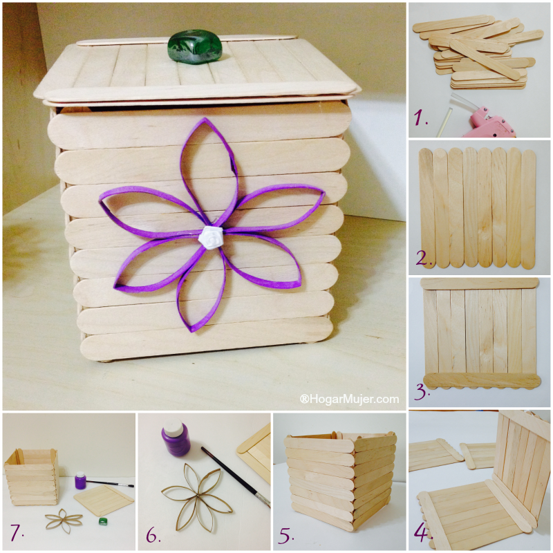 3 ideas para decorar cajas de madera - MANUALIDADES DIY 