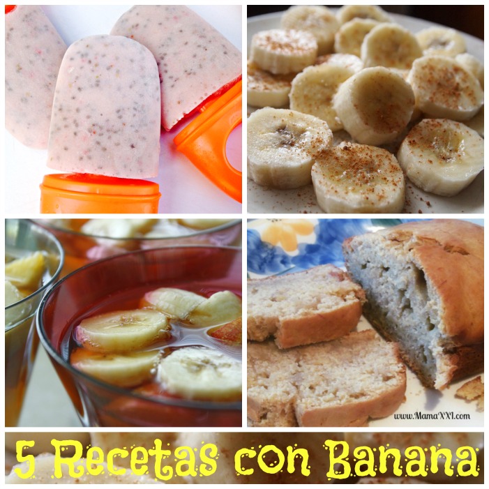 5 recetas con banana