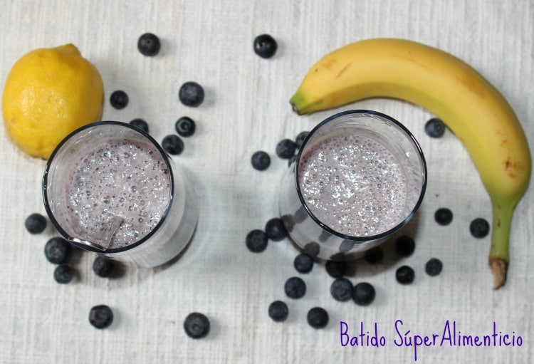 Batido SúperAlimenticio de Arándanos y Banana