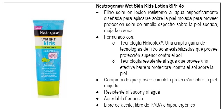neutrogena wet skin, sunscreen