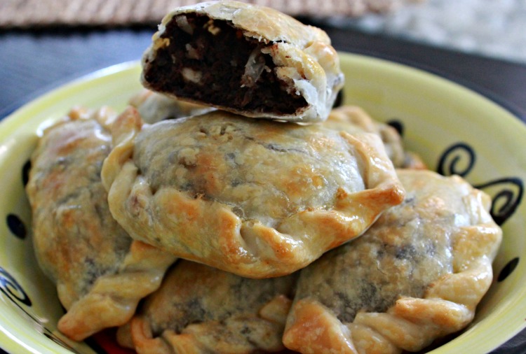 empanadas, morcilla, receta