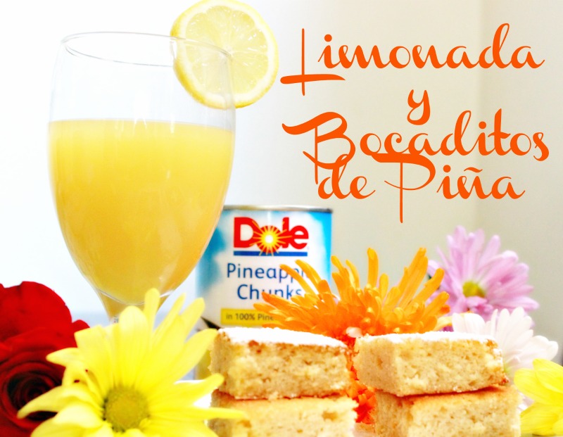 piña, limonada, receta, bocaditos, dole