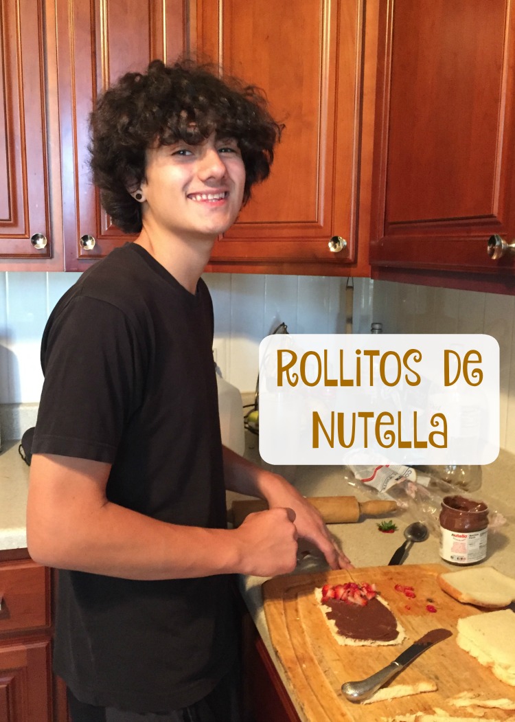 rollitos nutella fresas receta