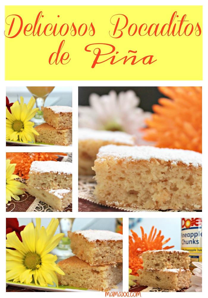 piña, torta, bocaditos, receta, fácil