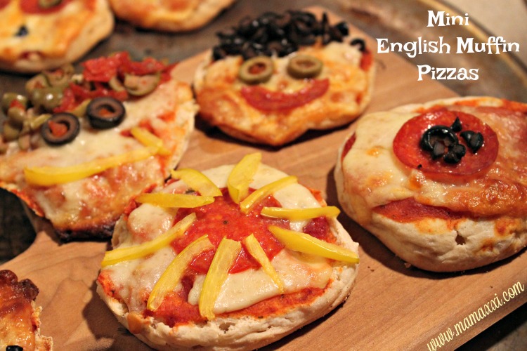 english muffins, pizzas divertidas, pizzas individuales, café, desayuno