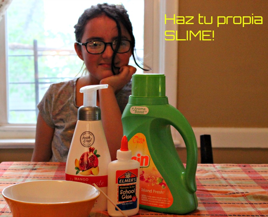 masa elastica, hacer en casa, paso a paso, slime