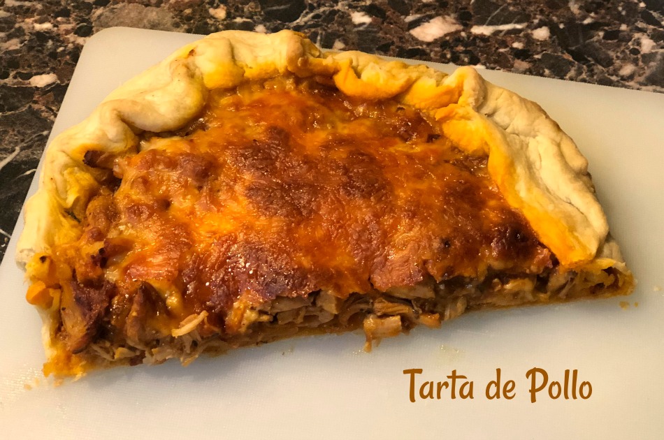 tarta pollo, receta tarta pollo, masa tarta, pollo