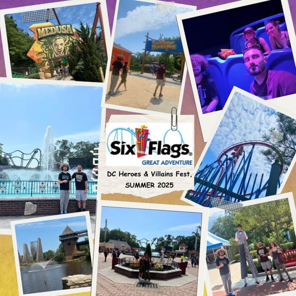 Visiting Six Flags Great Adventure with kids and teens, creating family memories during summer