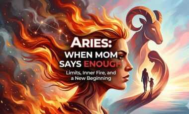 An artistic representation of Aries energy, symbolizing a new beginning, healthy boundaries, and the inner strength of a woman claiming her power.