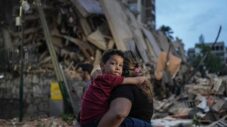Rescuers working among the rubble of a collapsed building in Caracas following the earthquakes of June 2026