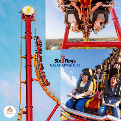THE FLASH: Vertical Velocity roller coaster at Six Flags Great Adventure, 2026.