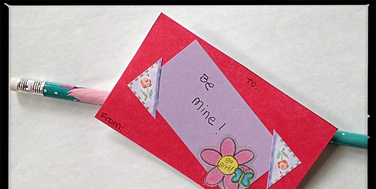 Manualidades De Niños hacer su propio kit de lápices de tarjetas de felicitación de San Valentín Cumpleaños 2 de Pascua 