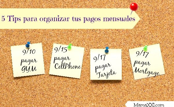 5 tips para organizar y pagar las cuotas mensuales