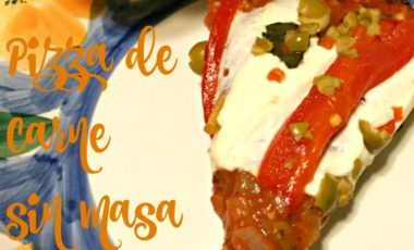receta, pizza, carne,
