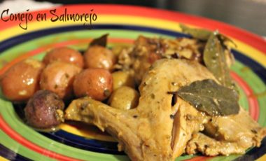 receta, conejo, vino
