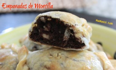 empanadas, morcilla, receta