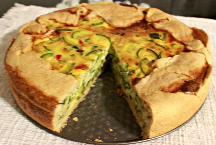 zucchini, ricota, tarta, receta, casera