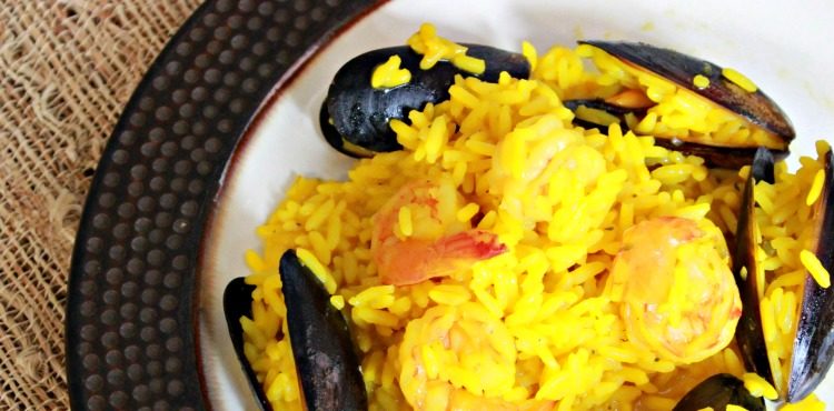 receta, paella, fácil