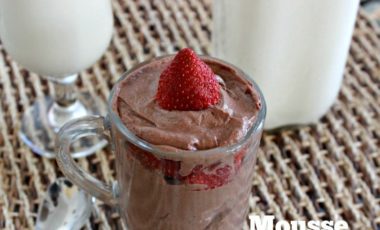 mousse, chocolate, leche, receta, facil