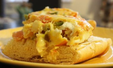 receta, tortilla de huevo, huevos horneados, crostini, plato, comida