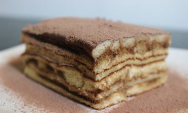 receta, chocolate, leche, tiramisú, torta, fácil