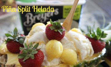 helado, postre, receta, piña, romina tibytt, influencer, blogger