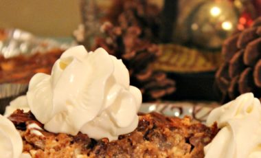 receta, big lots latino, pecan, pie, dulce de leche, crema