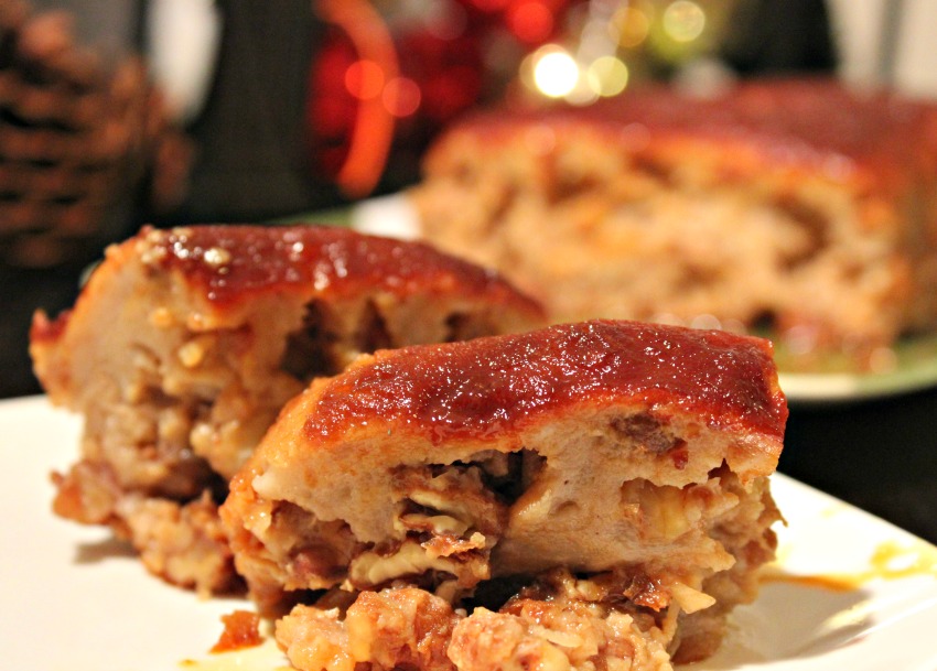 budin, pan, nueces, leche, receta, romina tibytt