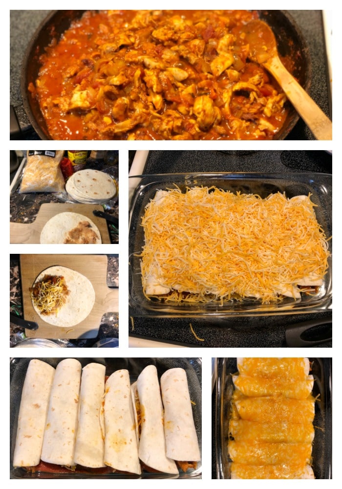 receta, enchiladas fáciles, receta mexicana, comida, paso a paso