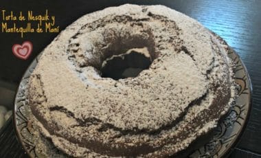 chocolate, mantequilla de maní, receta, torta, torta fácil