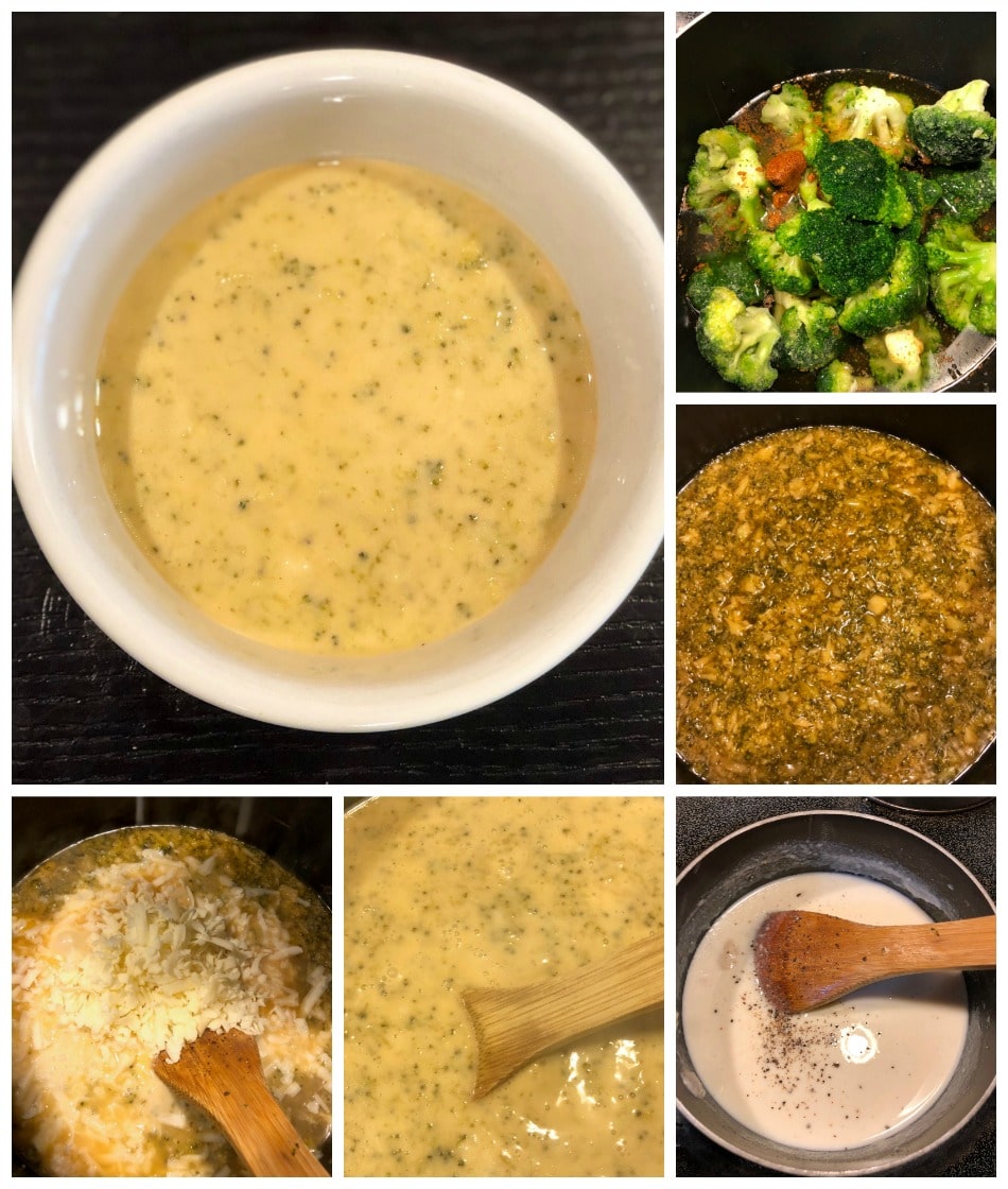 receta, sopa, brocoli, queso, cheddar, crema, grasa, keto diet