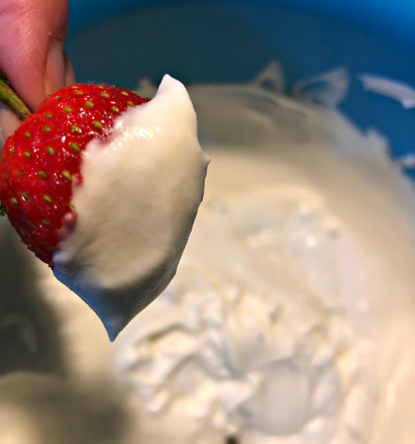 fresas, crema, receta, postre, dulce, crema batida, crema chantilly