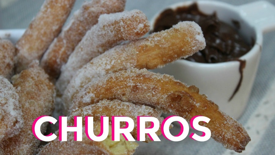 churros, receta, churros receta, cómo hacer churros, nutella